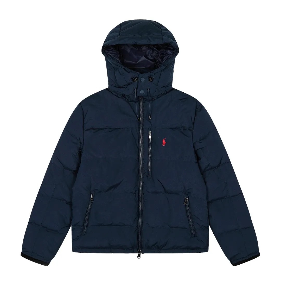 P720 Top quality" Style number: 9003# [Ralph Lauren winter basic classic embroidered men's and women's couple's same style hooded down jacket] ✅Ralph Lauren American retro chest zipper high version top-fill winter down jacket ✅100% high-quality white duck down, high version top-fill capacity ✅Double-layer inner velvet to strictly prevent velvet running ✅Built-in adjustable drawstring, windproof and coldproof, considerate and in place ✅Original version The maximum size can be worn up to 200 pounds. Loose and comfortable, no pressure. ✅Same style for male and female couples. Recommended OOTD outfits in winter~ Size: S-XL Color: Black, milky white, khaki, navy blue, military green